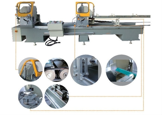 China La cabeza auto del doble de la máquina de la ventana del CNC UPVC cortó consideró la escala de la máquina 135x300m m proveedor